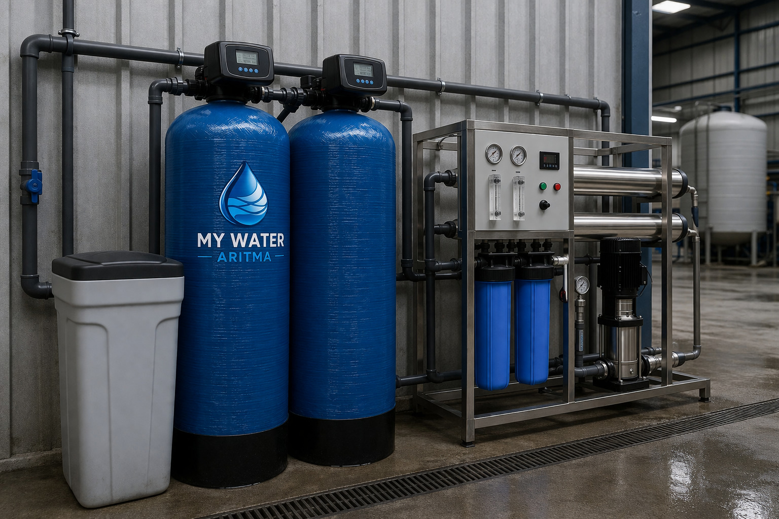 Endüstriyel ve işletme tipi su arıtma sistemi kurulumu